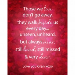 Those we love don't go away (jpeg file) 8x10 inch